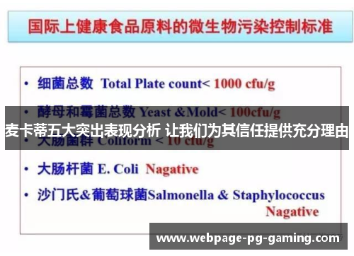 麦卡蒂五大突出表现分析 让我们为其信任提供充分理由